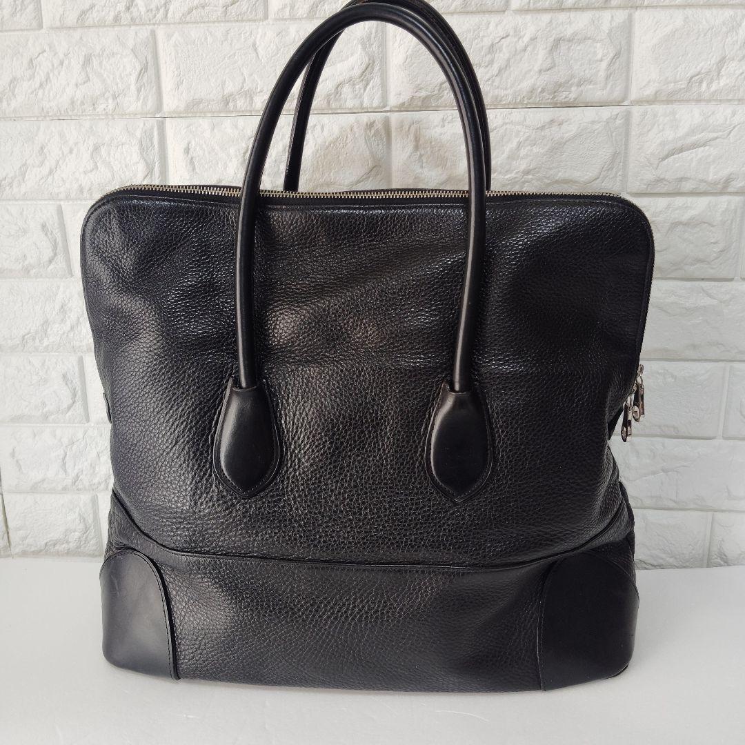 ganzo fico レザートートバッグ ブラック