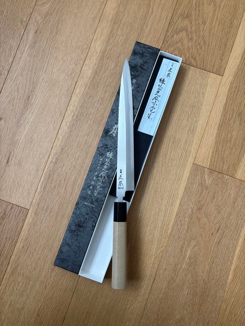 正本総本店 本霞 玉白鋼 柳刃 240mm KS0424