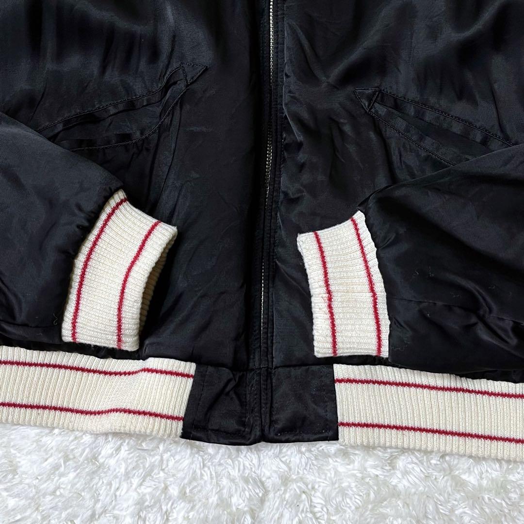 HOUSTONヒューストンスカジャン虎、龍、富士、ブラックM