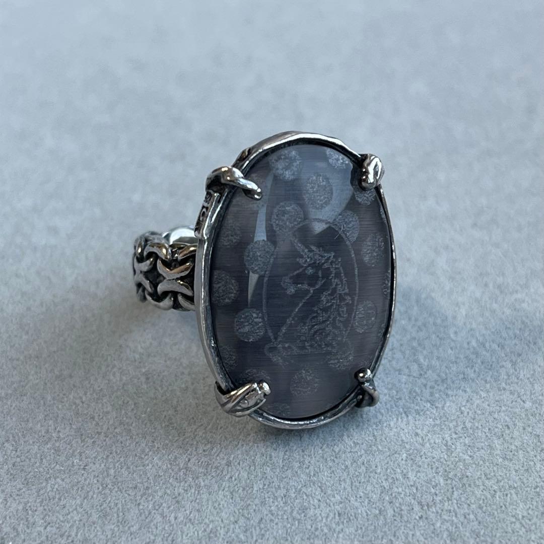 ジェムキングダム　ユニコーン　ドット　ストーン　リング　925 シルバー