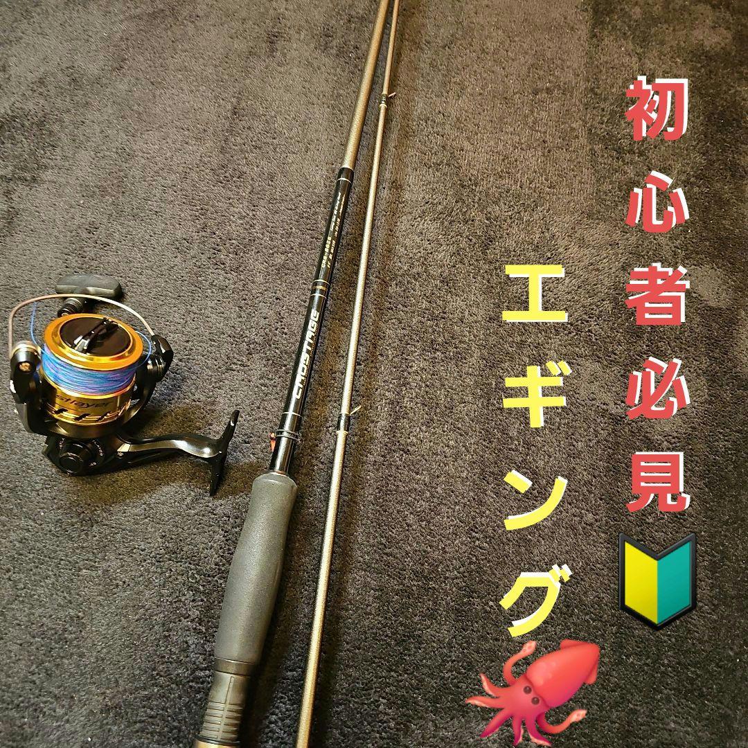 D-11　エギングロッド　新品リール　新品peライン0.6号着用