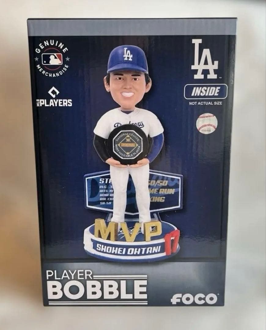 ドジャース 大谷翔平 2024 NL MVP 受賞記念ボブルヘッド おまけ付！