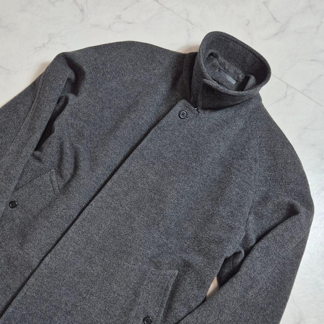 【美品】バーバリー ウール カシミヤ チェスターコート グレー