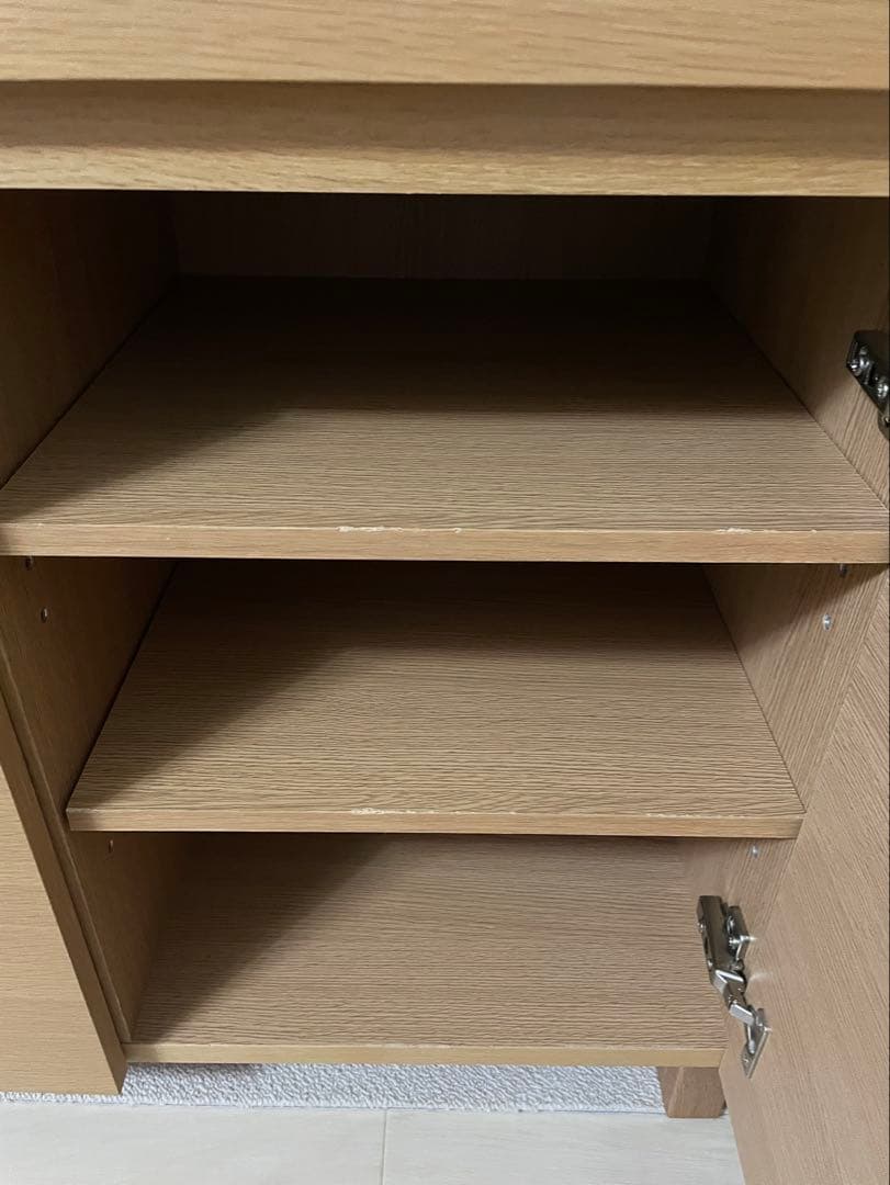 無印良品　オーク材・キャビネット大　サイドボード　廃盤　幅1200mm