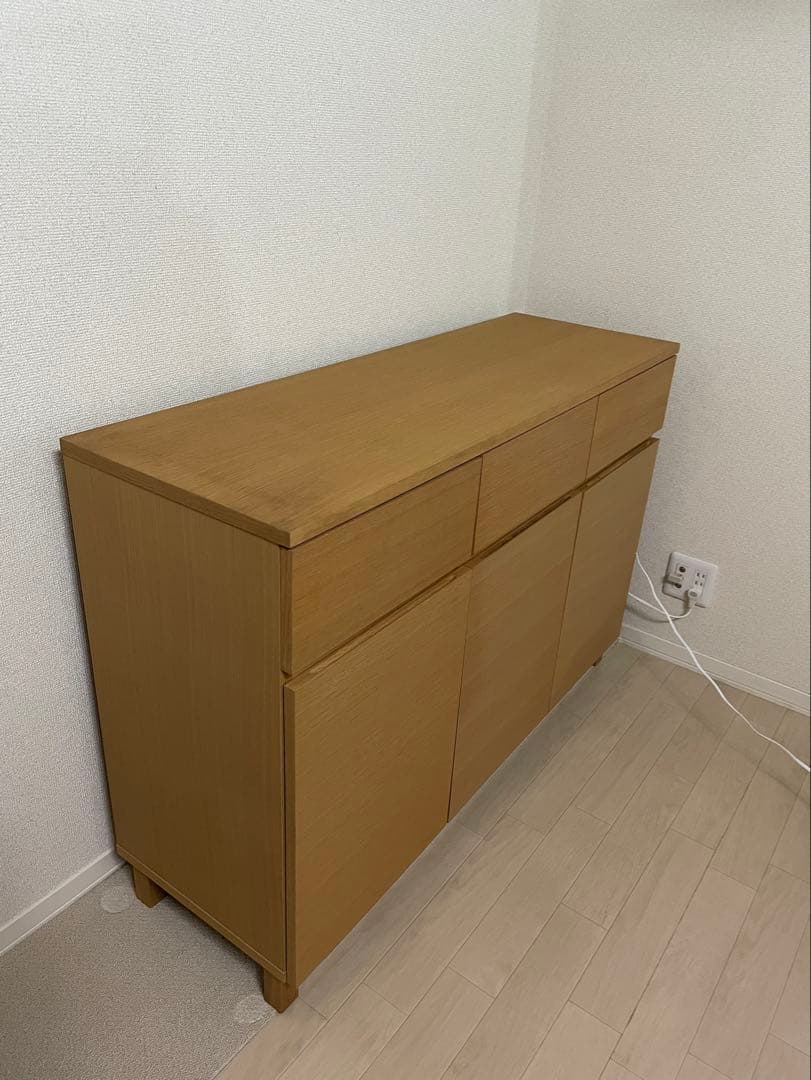 無印良品　オーク材・キャビネット大　サイドボード　廃盤　幅1200mm