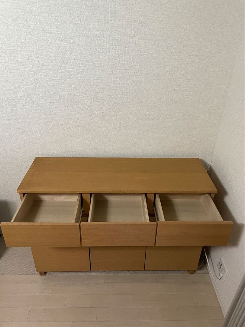 無印良品　オーク材・キャビネット大　サイドボード　廃盤　幅1200mm