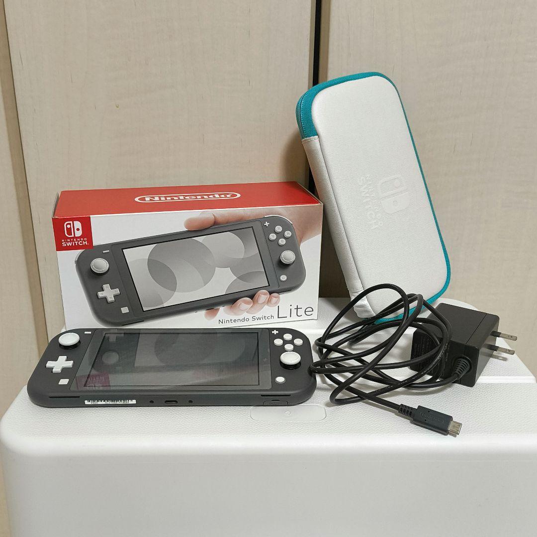 Nintendo Switch Lite グレー 本体＋ケース＋SDカード付き