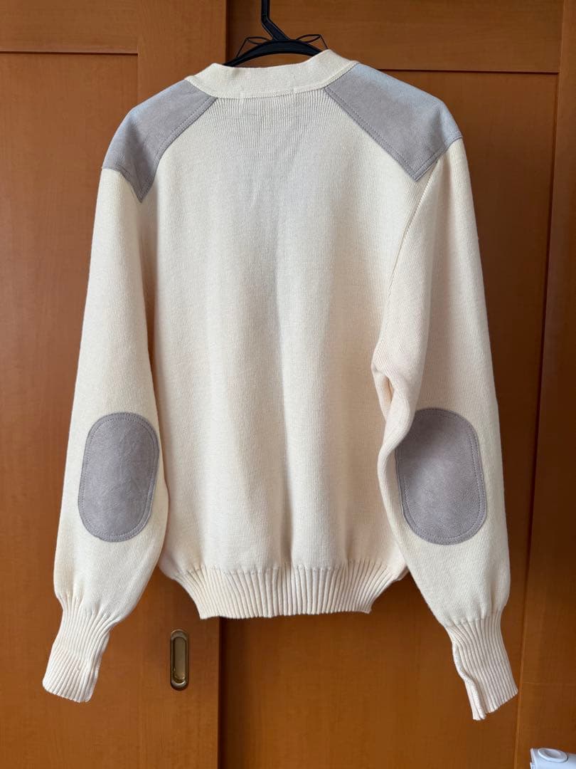 BURBERRY Mサイズ メンズカーディガン アイボリー ヴィンテージ