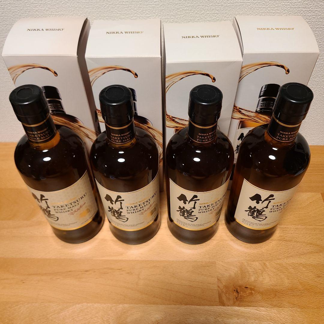 竹鶴 ピュアモルトウイスキー 4本セット