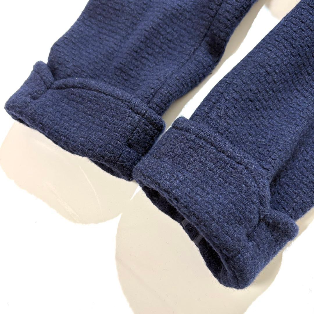 【美品】LARDINI コート ダブル ロゴボタン ロング ツイード ブルー M