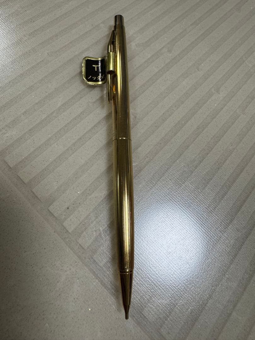 未使用　パイロット PILOT 金張 k14R ゴールド ノック式シャープペン