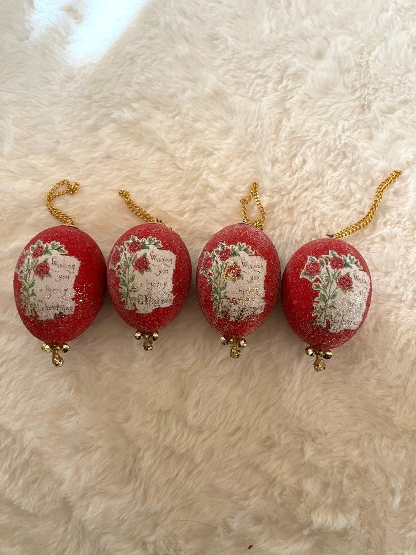 クリスマスオーナメント(1個¥2200〜別売り可能)　エッグオーナメント