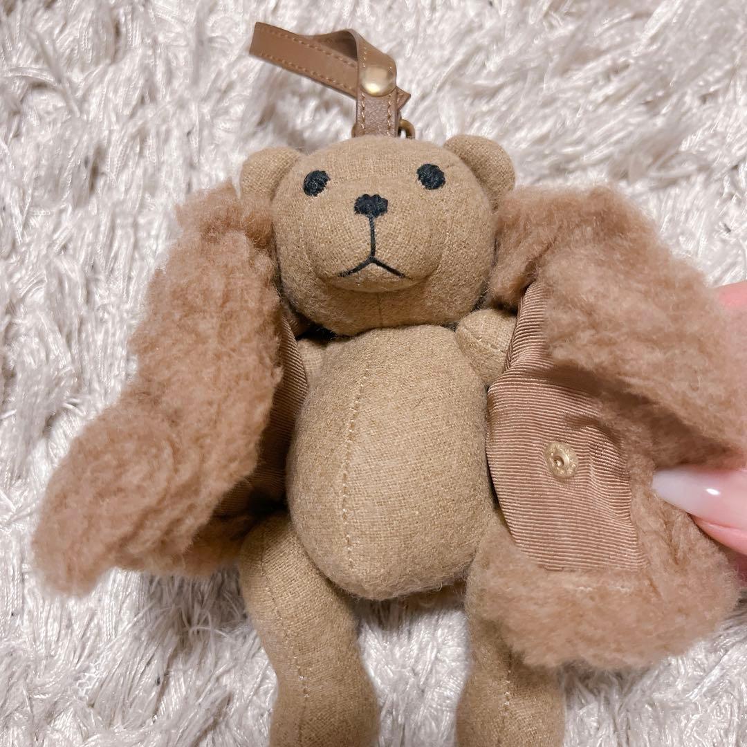 マックスマーラ　テディベア　チャーム　ブラウン