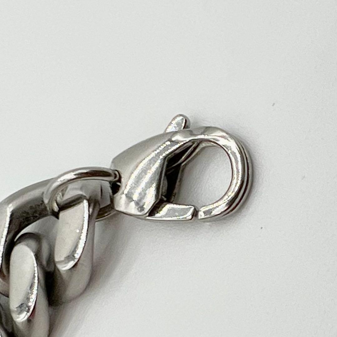 DIESEL チェーンネックレス ステンレス シルバーカラー 50cm 喜平