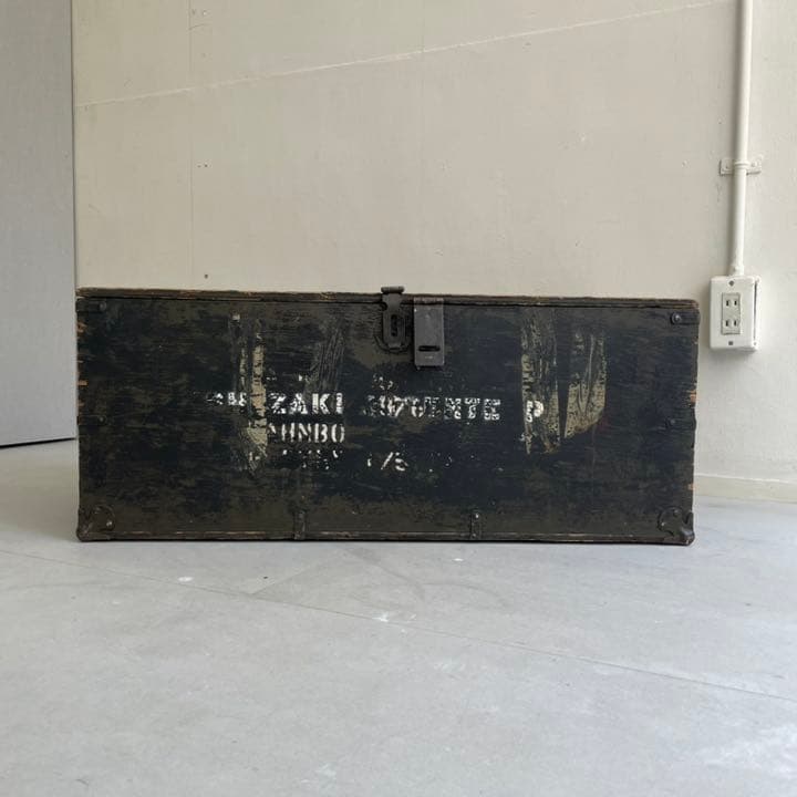 米軍実物USウッドボックス木箱ステンシル入りヴィンテージ