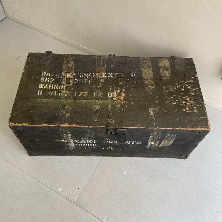 米軍実物USウッドボックス木箱ステンシル入りヴィンテージ
