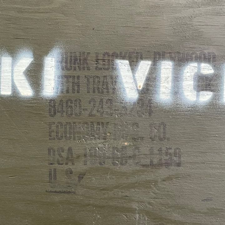 米軍実物USウッドボックス木箱ステンシル入りヴィンテージ