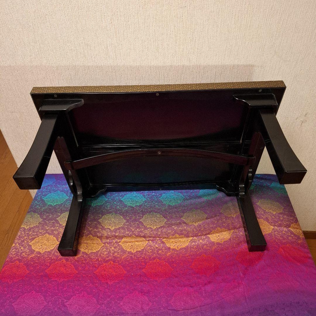 和風 木製座卓 金色装飾付き 折り畳みテーブル　 長手二月堂 宴会 旅館 法事