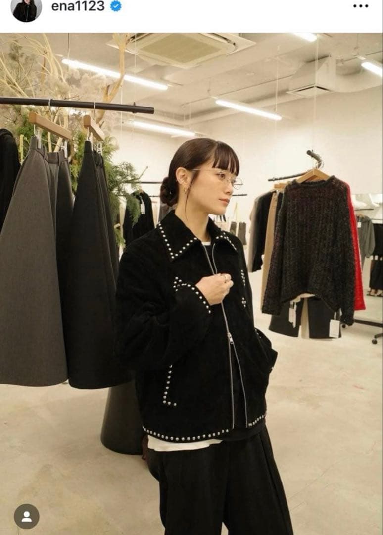 CLANE SUEDE STUDS BLOUSON サイズ2