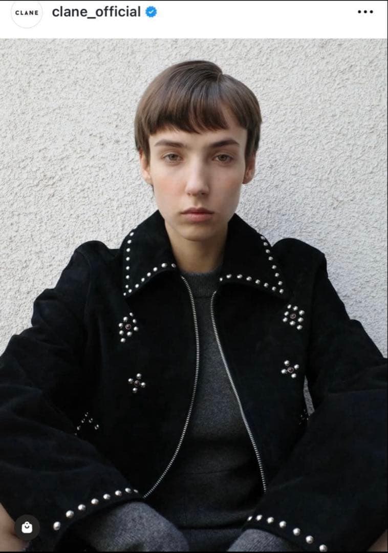 CLANE SUEDE STUDS BLOUSON サイズ2