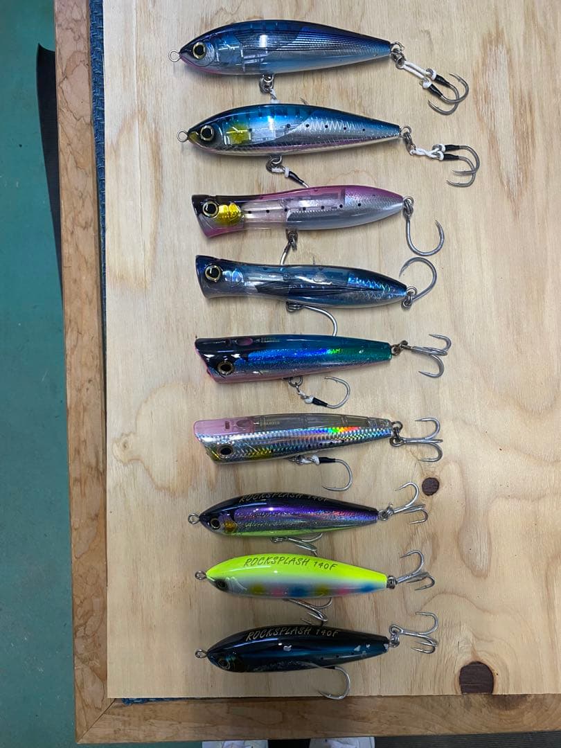 ★美品　シマノ　青物　トップウォータープラグ　9本