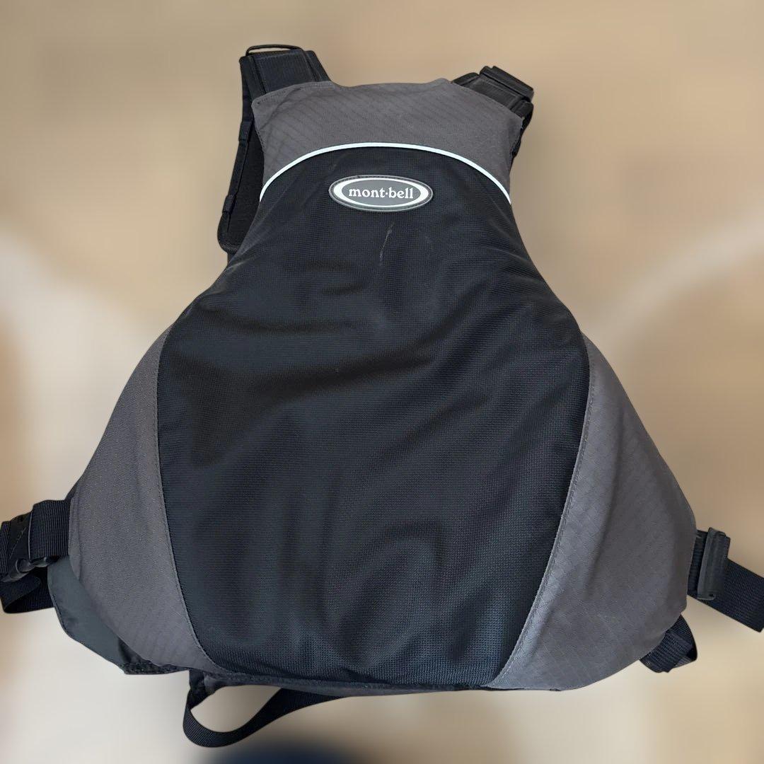 mont-bell ブラック ライフジャケット Lサイズ