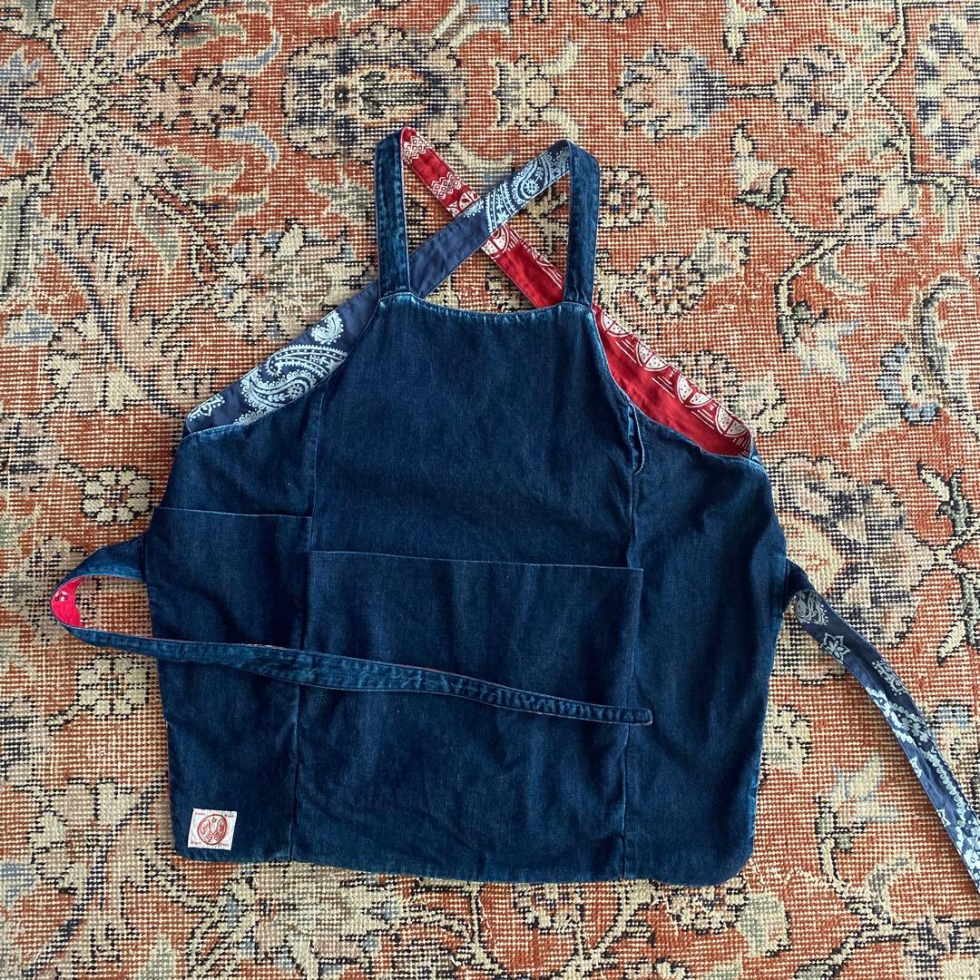 キャピタル　KAPITAL リバーシブルエプロン