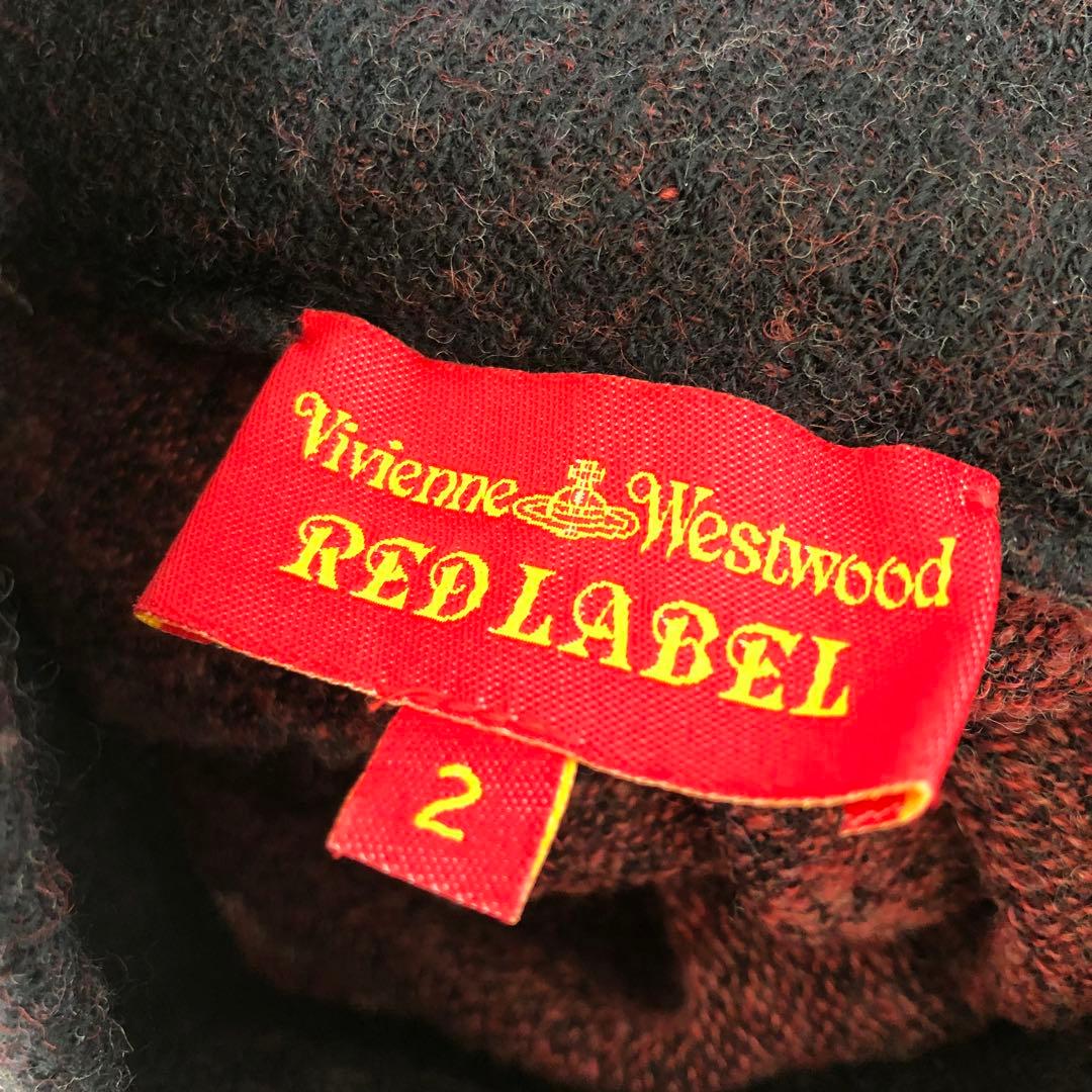 Vivienne Westwood ロゴ チェック柄 変形 ニット 2 ブラック