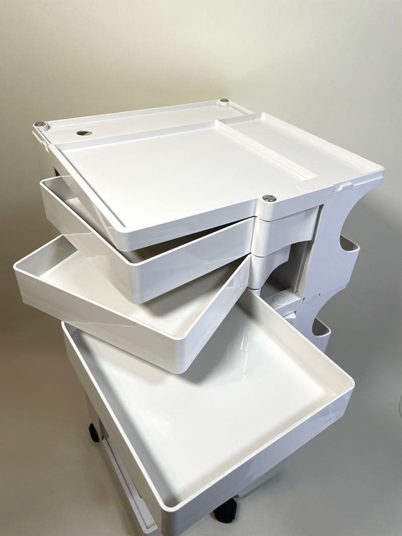 正規品　B-LINE/ボビーワゴン　5段ホワイト　MADE IN ITALY