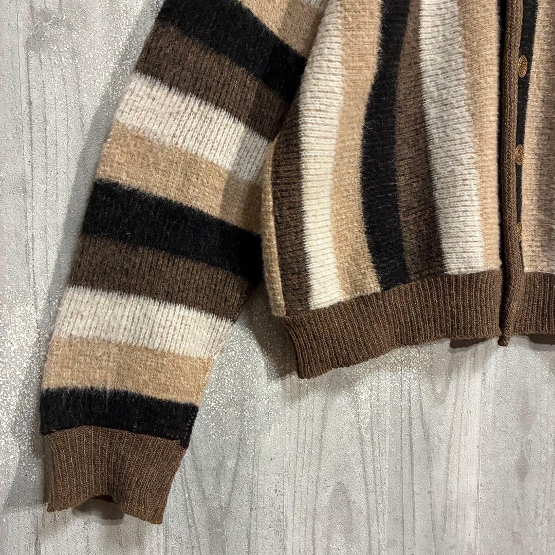【ヴィンテージ】バークレイ　60s 鷲ボタン　モヘアカーディガン　XL