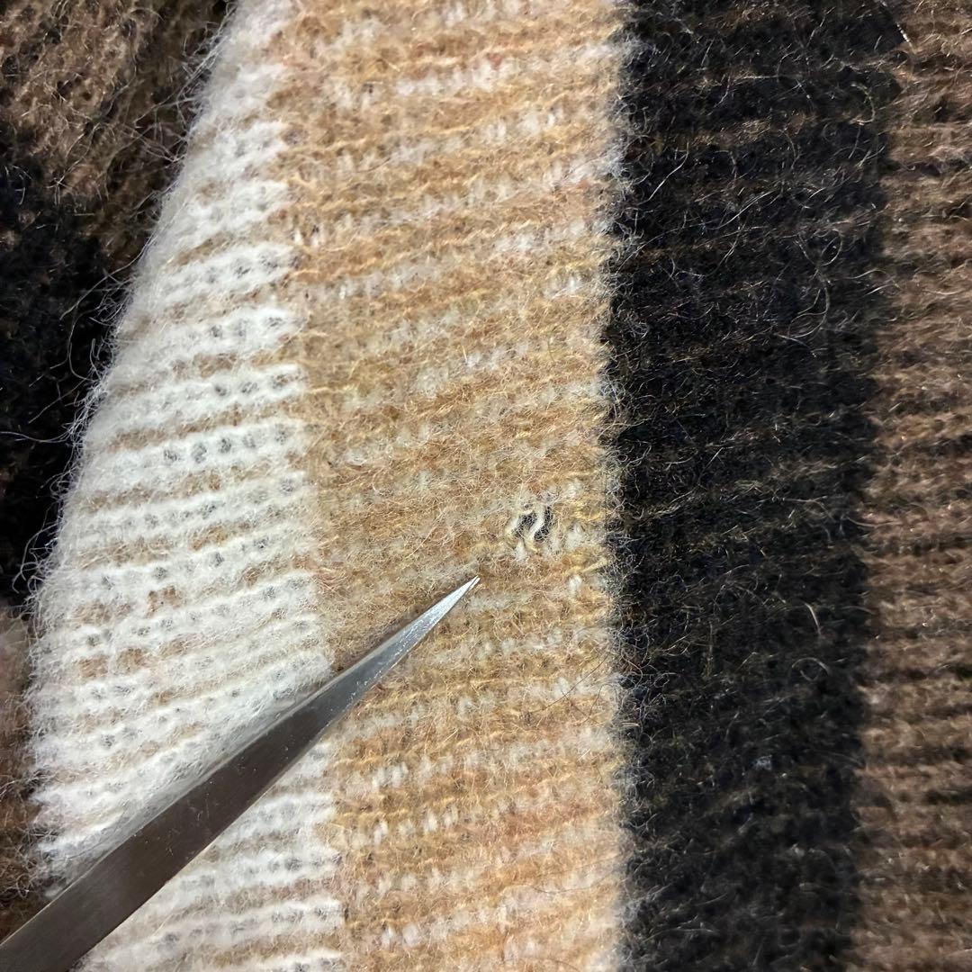 【ヴィンテージ】バークレイ　60s 鷲ボタン　モヘアカーディガン　XL