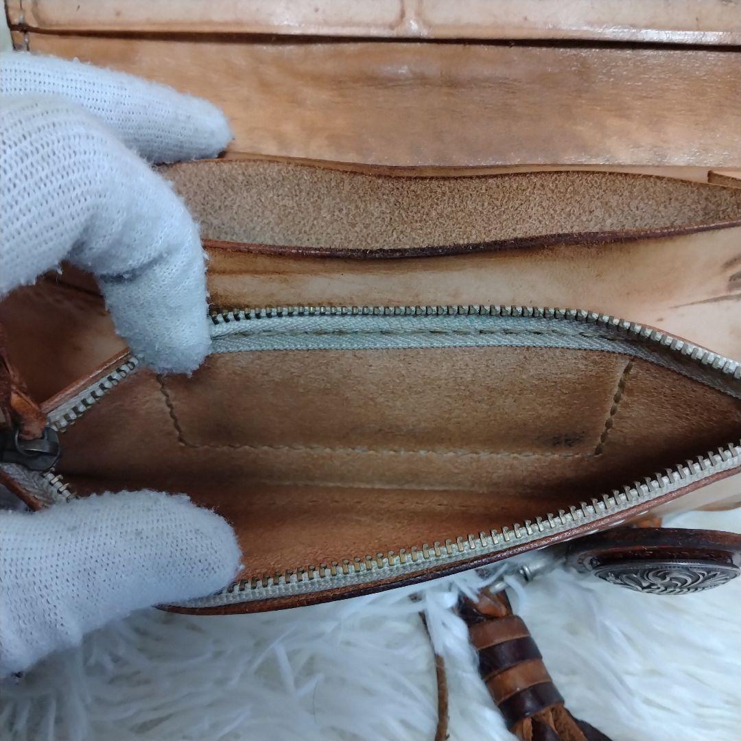 SAMURAI CRAFT レザー 長財布 ウォレットチェーン コンチョ