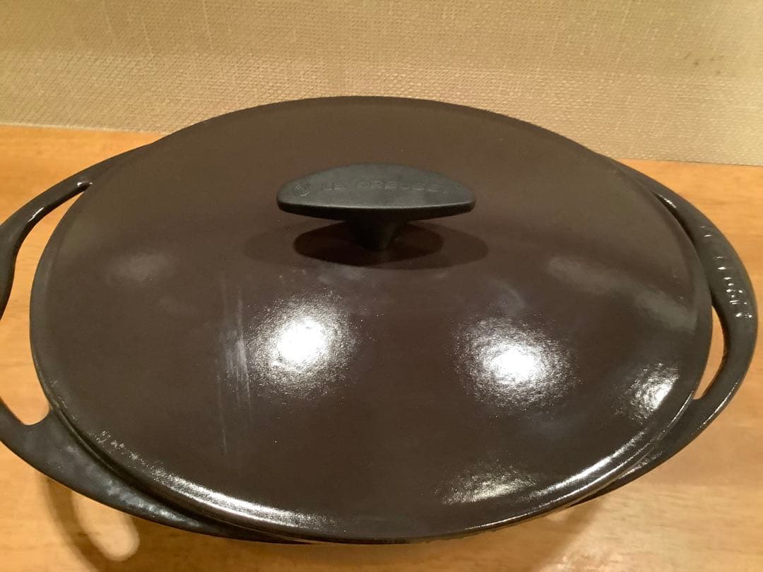 ルクルーゼ センセーションシリーズ 鋳鉄鍋 オーバルココット　27cm ショコラ