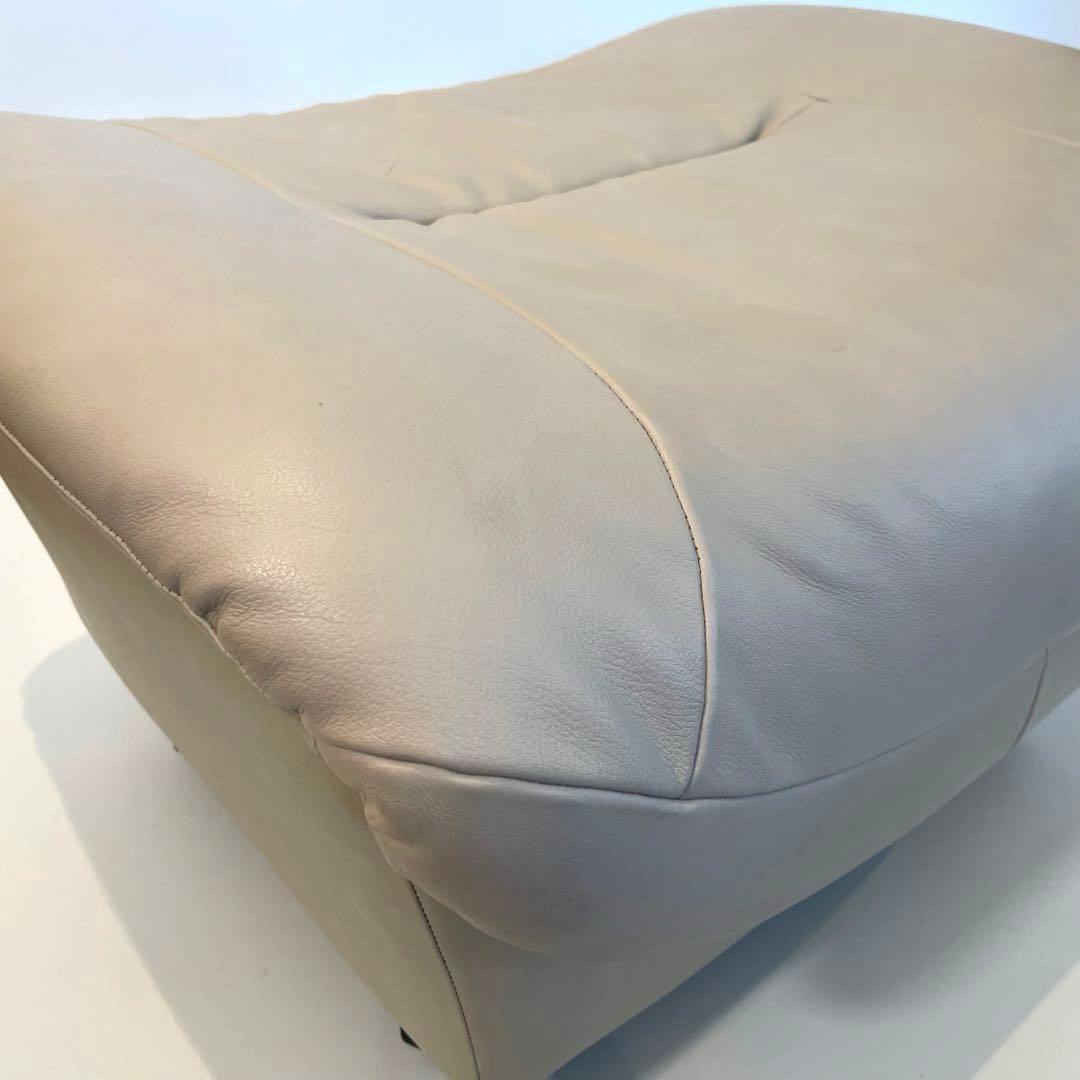 美品　karimoku/カリモク「ZT」シリーズ 本革オットマン　椅子