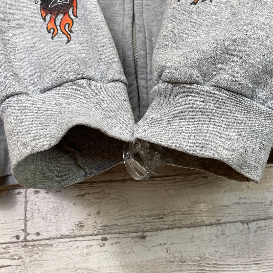 フォロー割済みハーレーダビッドソン　ジップパーカー　4面プリント　裏起毛　XL