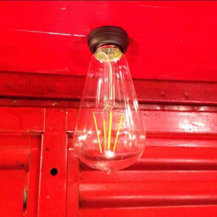 LED電球 エジソン クリアガラス フィラメント 4W e26 電球色 15個