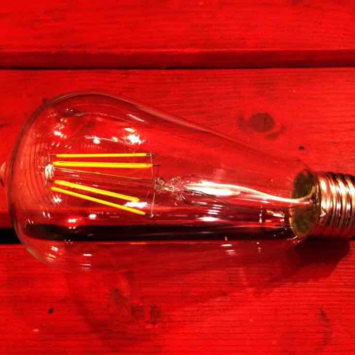 LED電球 エジソン クリアガラス フィラメント 4W e26 電球色 15個