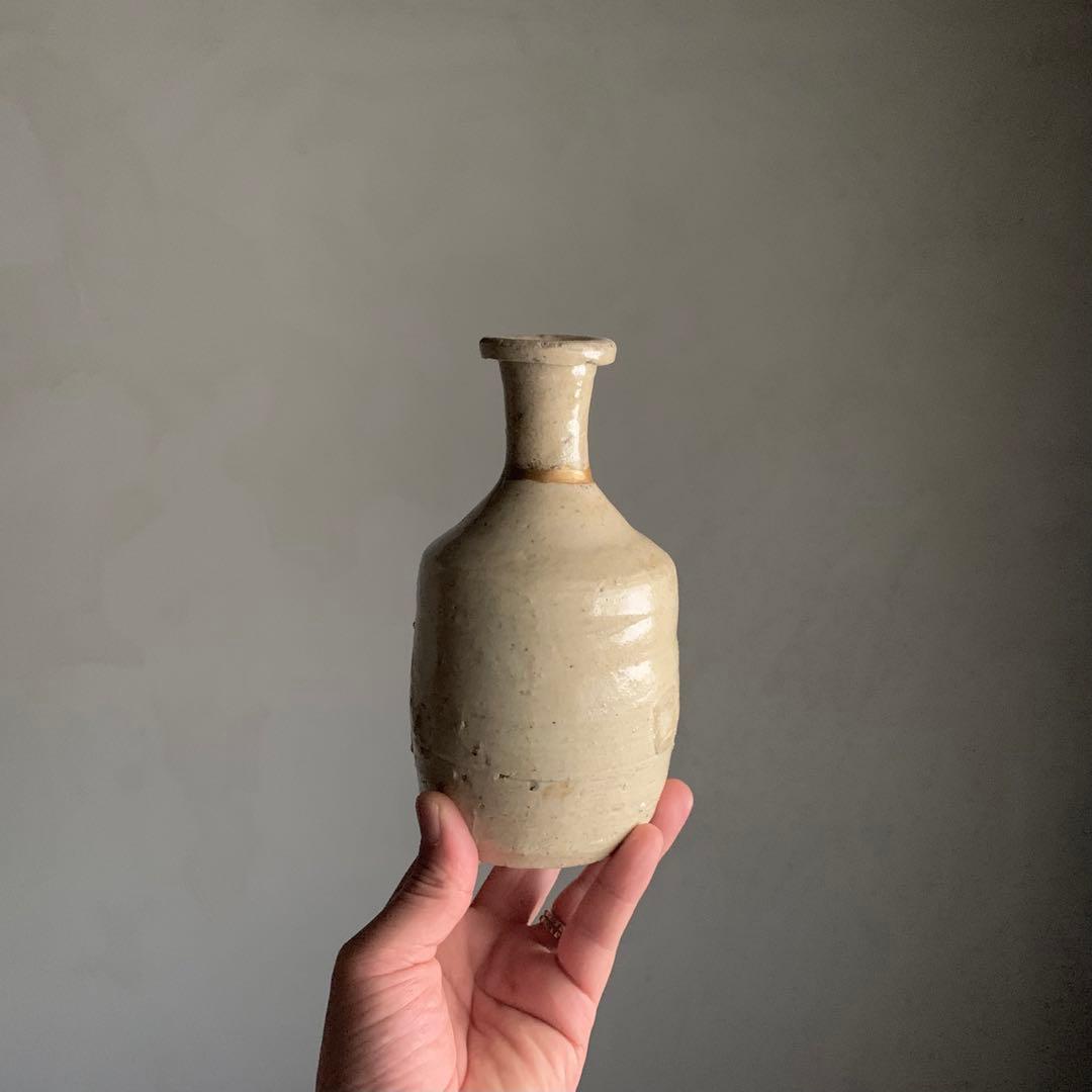 無地志野織部 徳利 桃山〜江戸初 酒器 古美術 古道具 アンティーク