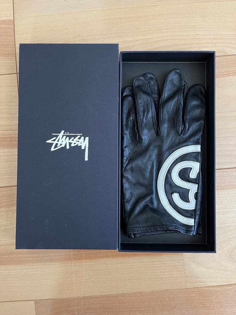 STUSSY レザー　グローブ　ブラック S/M