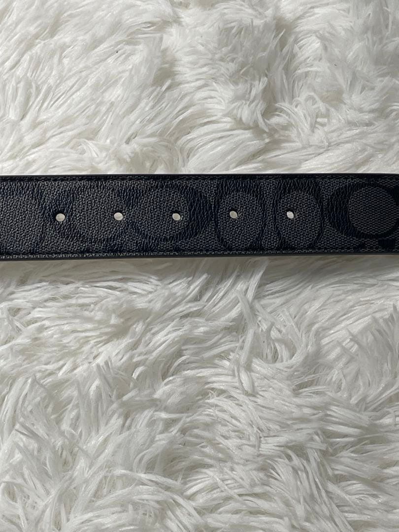 COACH コーチ　リバーシブル 本革　レザーベルト シグネチャー