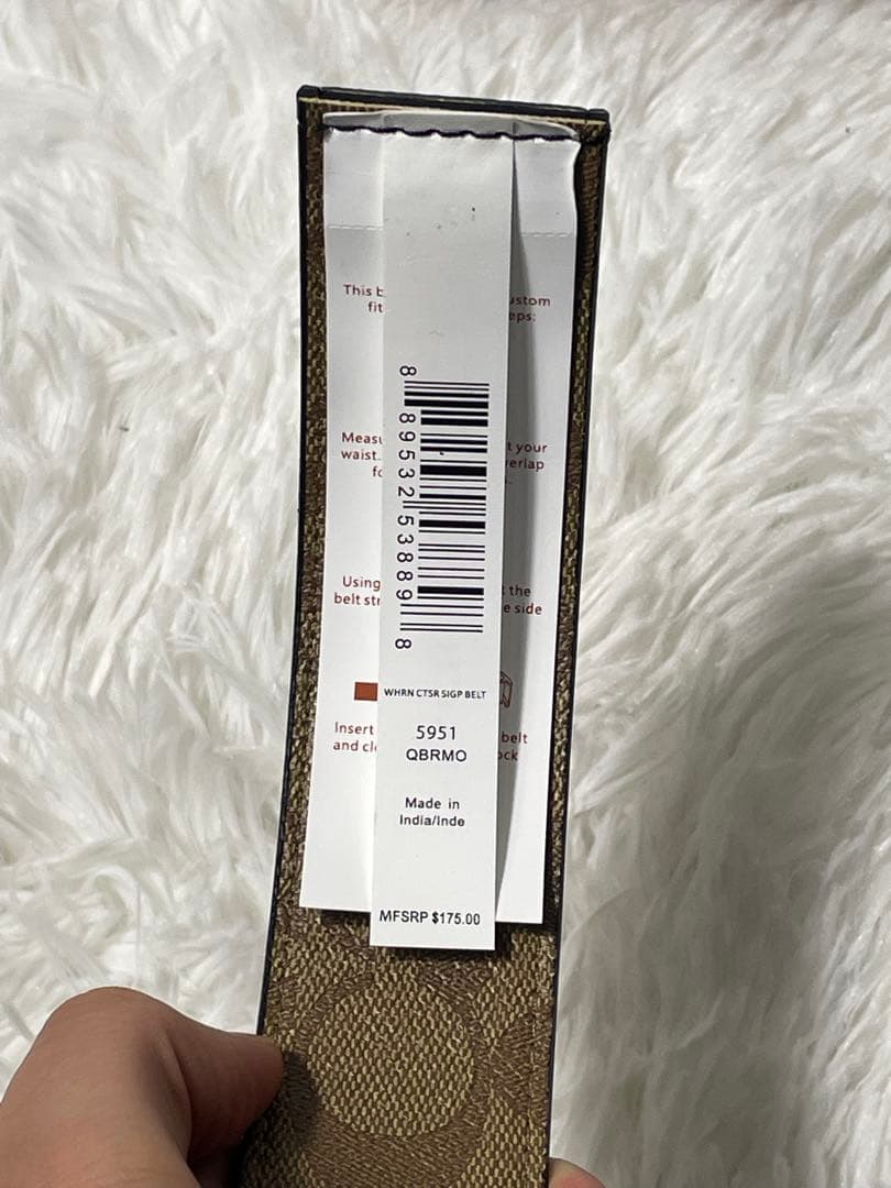 COACH コーチ　リバーシブル 本革　レザーベルト シグネチャー