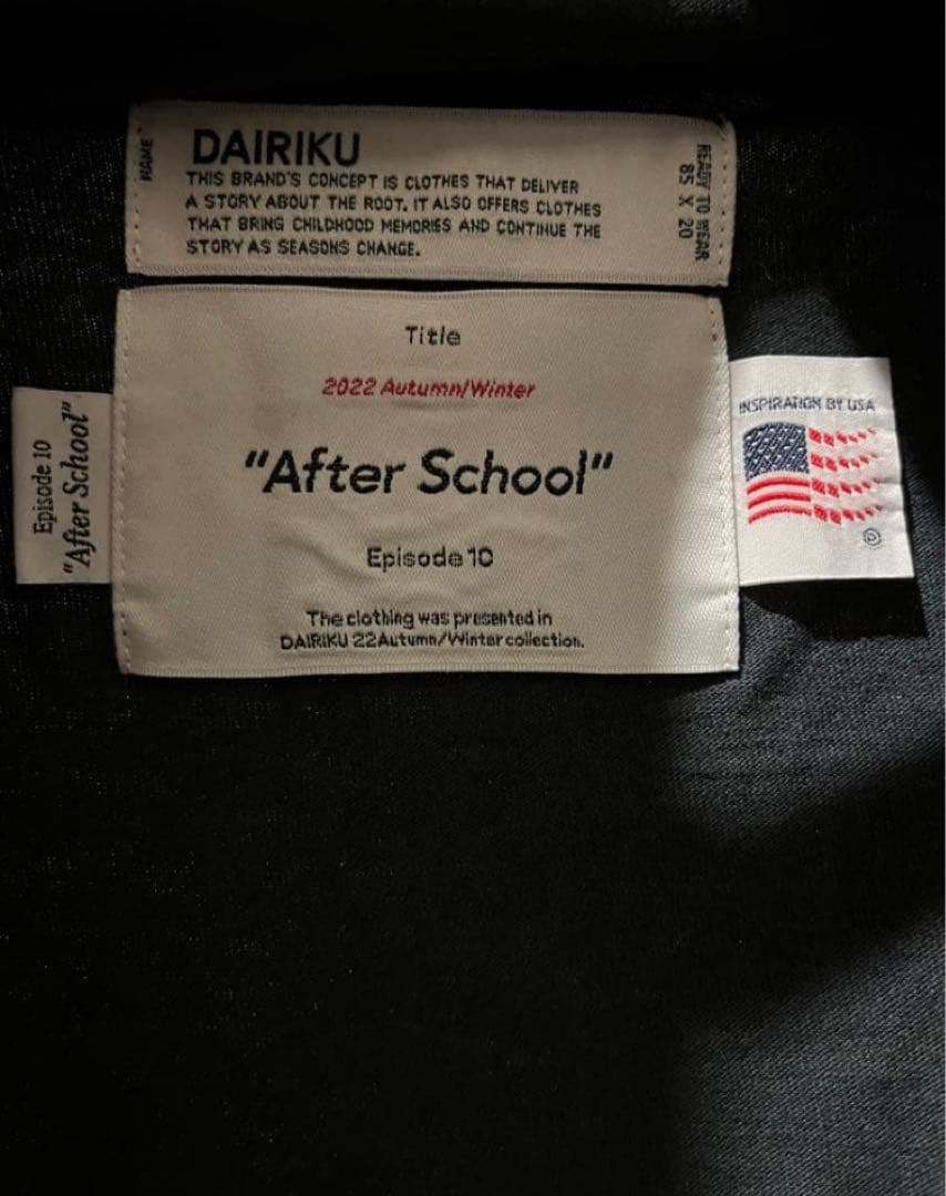 ダイリク　22aw school DAIRIKU School 長袖カットソー