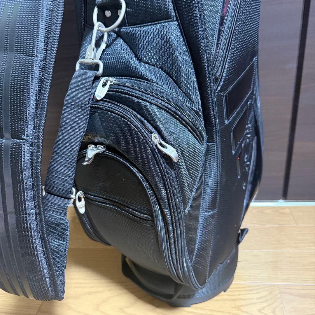adidas キャディバッグ ゴルフバッグ ブラック
