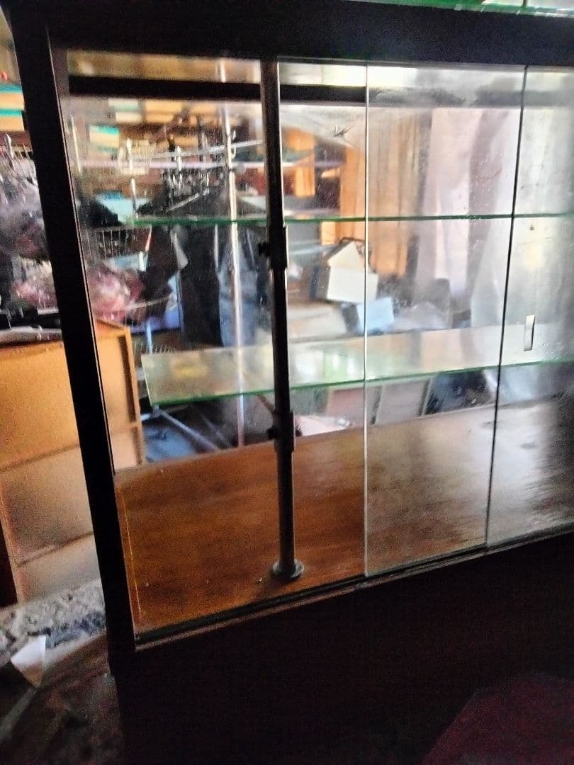 昭和レトロ文楽足袋木製ショーケース