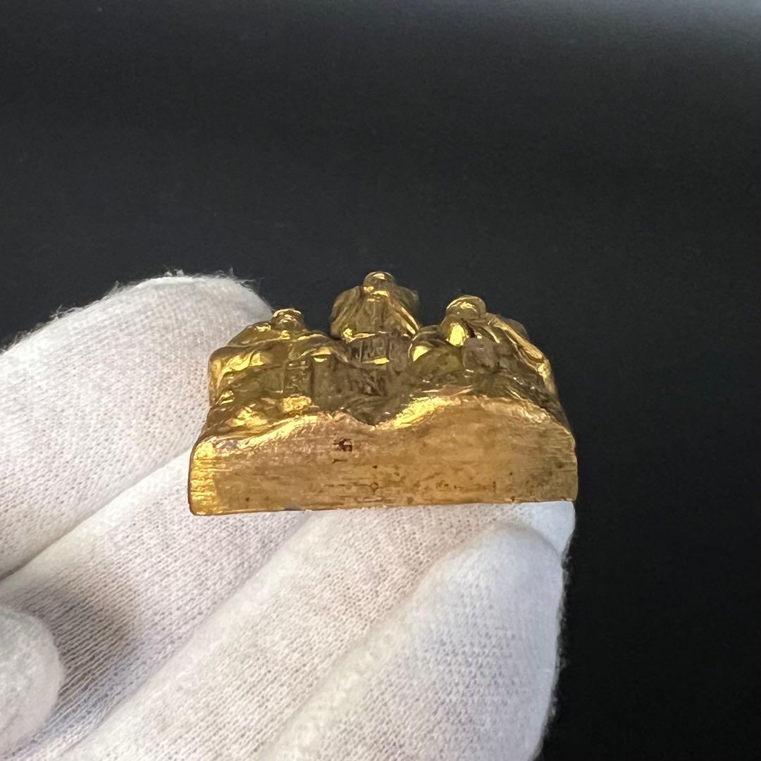 ◎古美術 庵々◎出羽三山 神像◎月山・湯殿山・羽黒山 刻銘◎真鍮鍍金◎山岳信仰