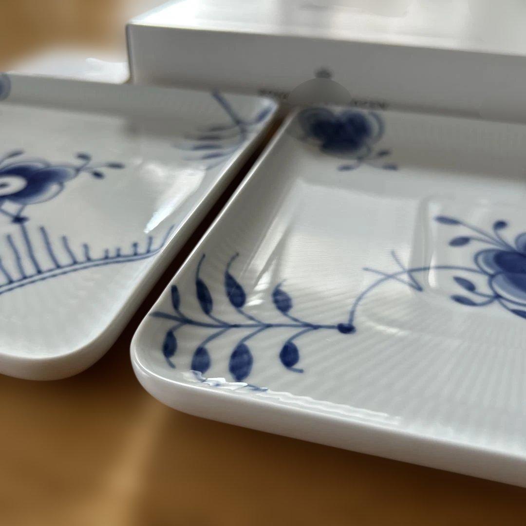 【EriHana】新品＊ロイヤルコペンハーゲンブルーフルーテッド スクエア