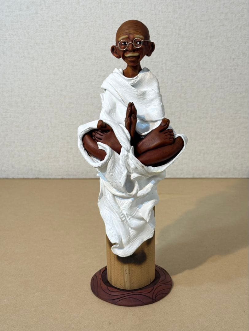 マハトマ・ガンディーの香炉、像、置物、インテリア