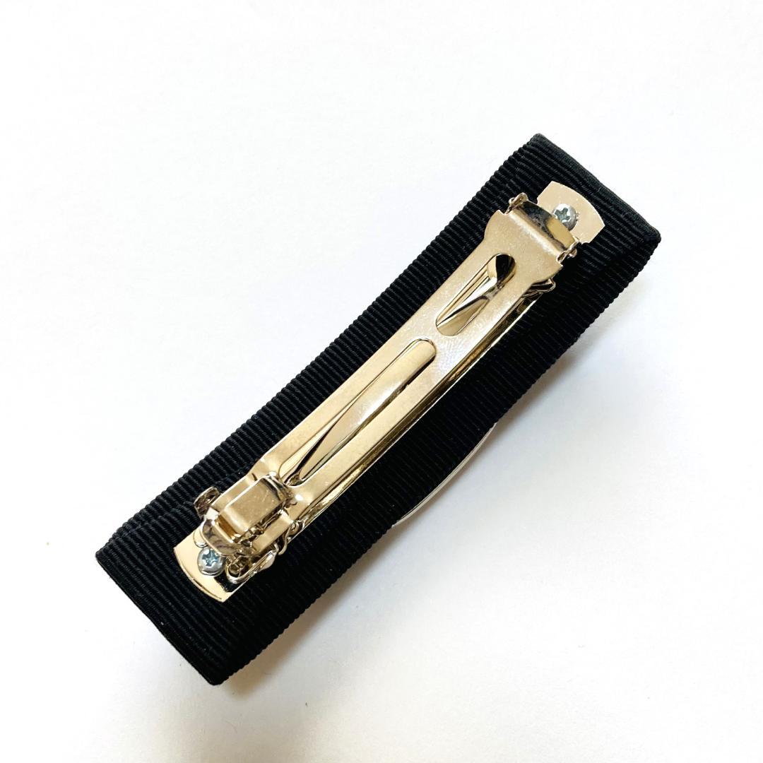 サルヴァトーレ フェラガモ ヘアアクセサリー バレッタ ヴァラ・リボン ブラック