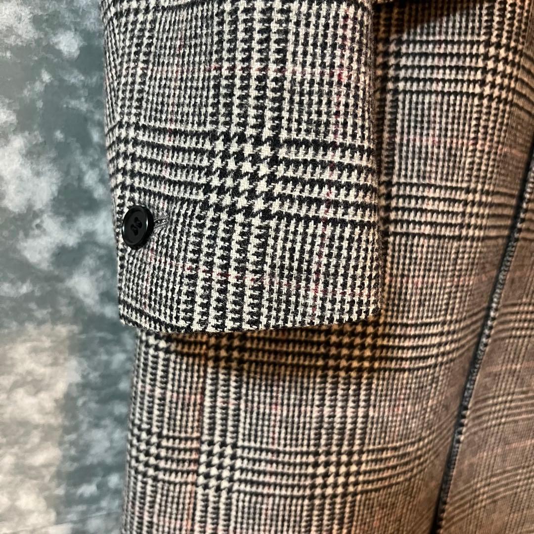 zazous グレンチェック モッズコート MOON社 生地 ザズー MODS