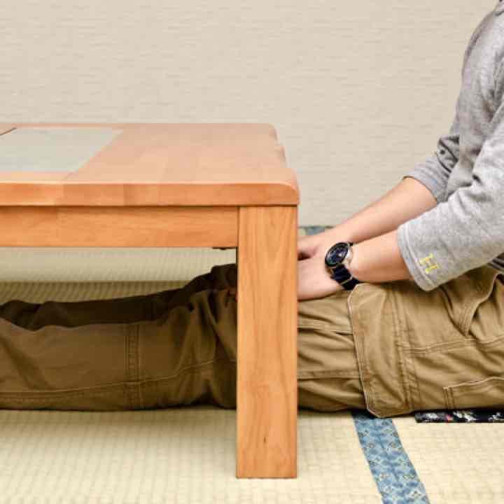 Zen　継脚式　モダンコタツ　120×80　BR/WH